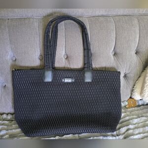 DKNY Textured Black Tote Bag